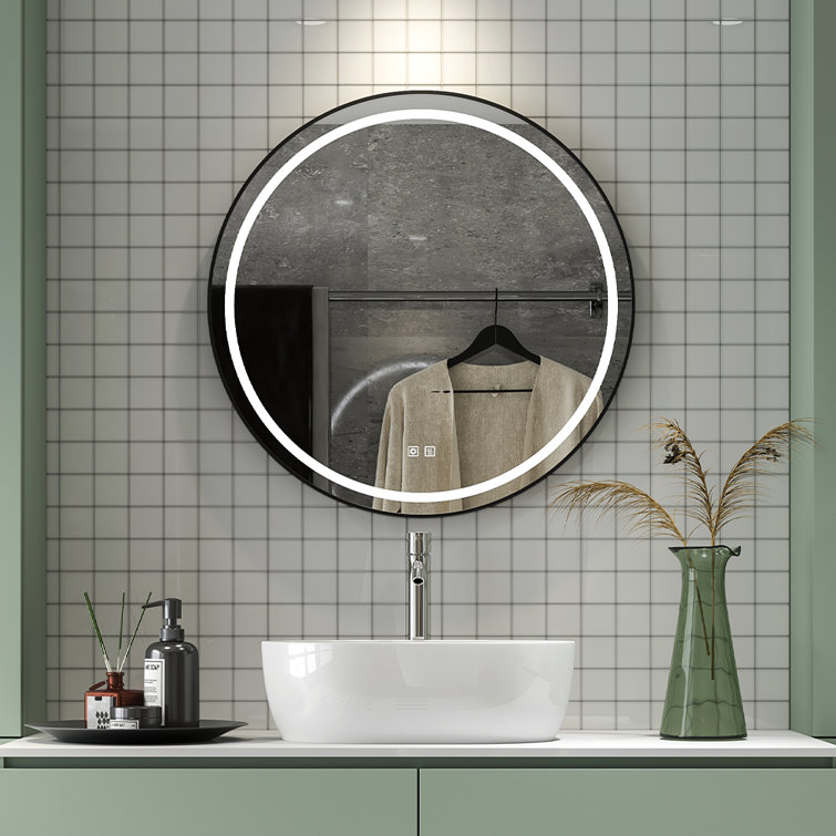 Round shop bathroom mirrors